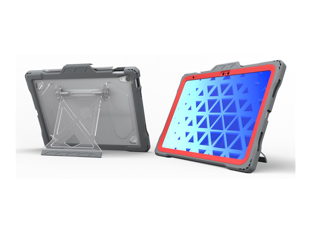 MAXCases Shield Extreme X2 - Protective case for tablet - rugged - thermoplastic polyurethane (TPU) - gray, red APSXX2IP10RED
