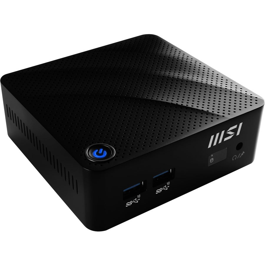 MSI Cubi N Cubi N JSL-078US Desktop Computer - Intel Pentium N6000 - 4 GB - 128 GB SSD - Mini PC - Black CUBNJSL078