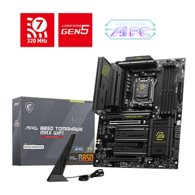 MSI MAG B850 TOMAHAWK MAX WIFI Gaming Motherboard