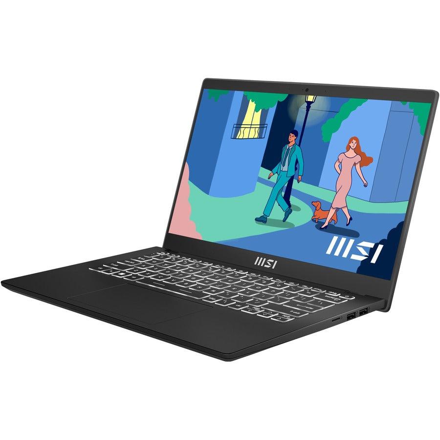 MSI Modern 14 C11M Modern 14 C11M-064US 14" Notebook - Full HD - 1920 x 1080 - Intel Core i7 11th Gen i7-1195G7 - 8 GB Total RAM - 8 GB On-board Memory - 512 GB SSD - Classic Black