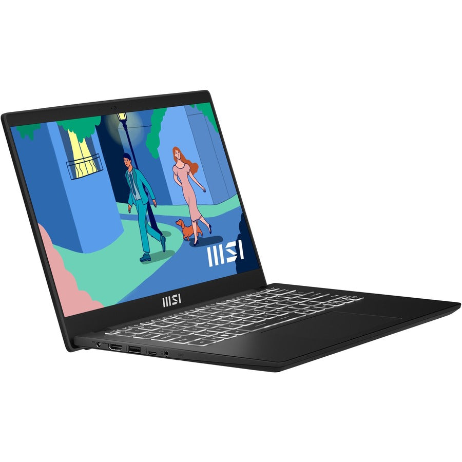 MSI Modern 14 C11M Modern 14 C11M-065US 14" Notebook - Full HD - 1920 x 1080 - Intel Core i5 11th Gen i5-1155G7 - 8 GB Total RAM - 8 GB On-board Memory - 512 GB SSD - Classic Black