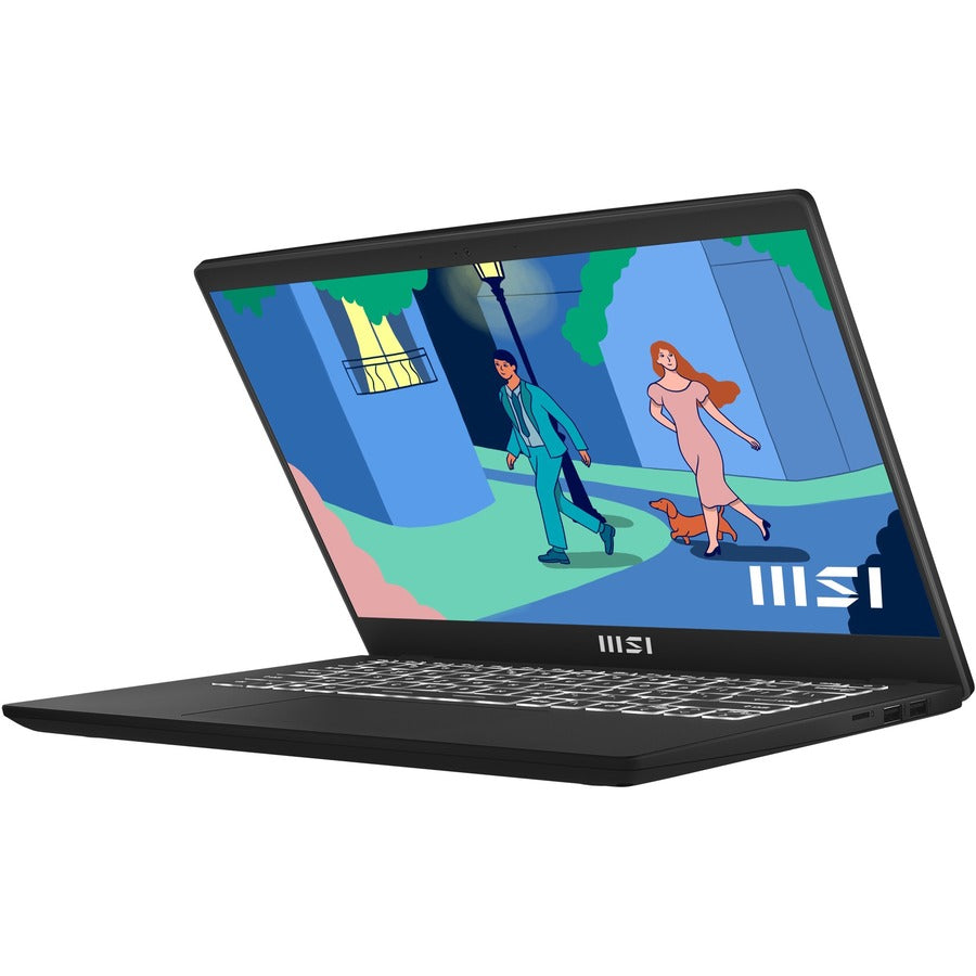 MSI Modern 14 C11M Modern 14 C11M-065US 14" Notebook - Full HD - 1920 x 1080 - Intel Core i5 11th Gen i5-1155G7 - 8 GB Total RAM - 8 GB On-board Memory - 512 GB SSD - Classic Black