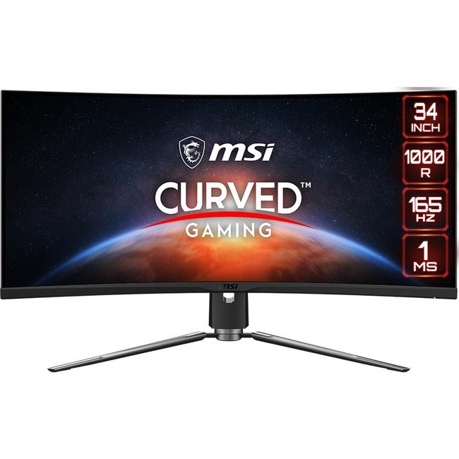 MSI Optix MPG ARTYMIS 343CQR 34 Inch Ultrawide 4K 1000R Curved Display Monitor with HDR400 21:9 OPTIXMPG343CQR