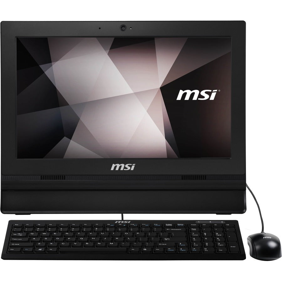 MSI PRO 16T 10M PRO 16T 10M-085US All-in-One Computer - Intel Celeron 5205U - 4 GB - 128 GB SSD - 15.6 HD Touchscreen - Desktop - Black" PR16T10M085