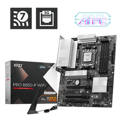 MSI PRO B850-P WIFI Gaming Desktop Motherboard