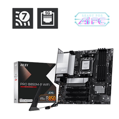 MSI PRO B850M-P WIFI Gaming Desktop Motherboard