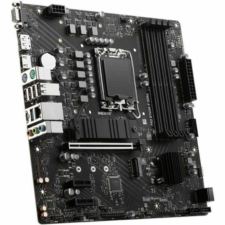 MSI Pro PRO B760M-P DDR4 Gaming Desktop Motherboard - Intel B760 Chipset - Socket LGA-1700