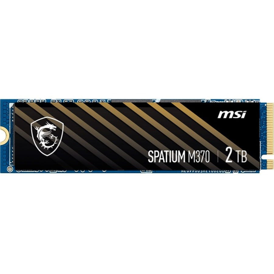 MSI SPATIUM M370 2 TB Solid State Drive - M.2 2280 Internal - PCI Express NVMe (PCI Express NVMe 3.0 x4) SM370N2TB