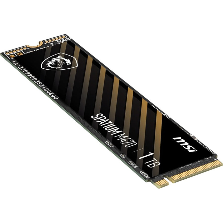 MSI SPATIUM M470 1 TB Solid State Drive - M.2 2280 Internal - PCI Express NVMe (PCI Express NVMe 4.0 x4) SM470N1TB