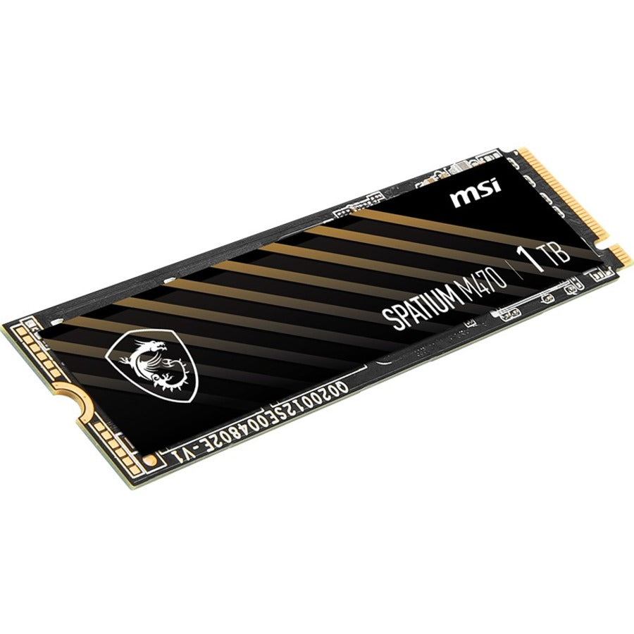 MSI SPATIUM M470 1 TB Solid State Drive - M.2 2280 Internal - PCI Express NVMe (PCI Express NVMe 4.0 x4) SM470N1TB