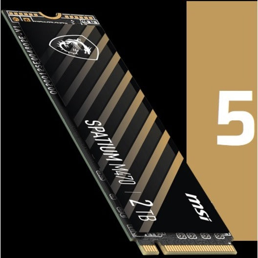 MSI SPATIUM M470 2 TB Solid State Drive - M.2 2280 Internal - PCI Express NVMe (PCI Express NVMe 4.0 x4) SM470N2TB