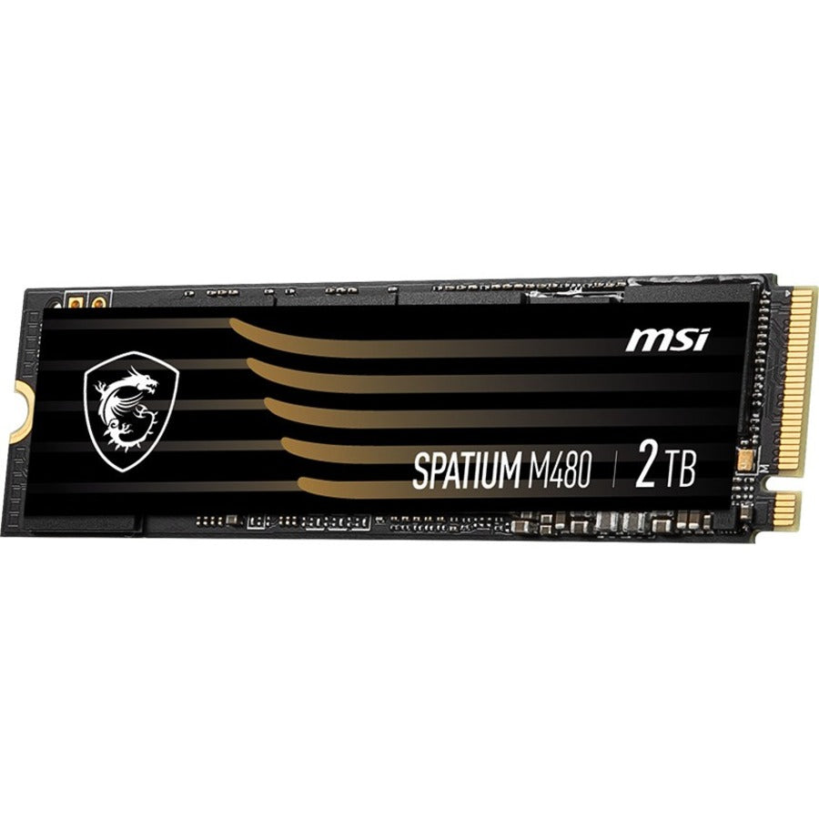 MSI SPATIUM M480 2 TB Solid State Drive - M.2 2280 Internal - PCI Express NVMe (PCI Express NVMe 4.0 x4) SM480N2TB
