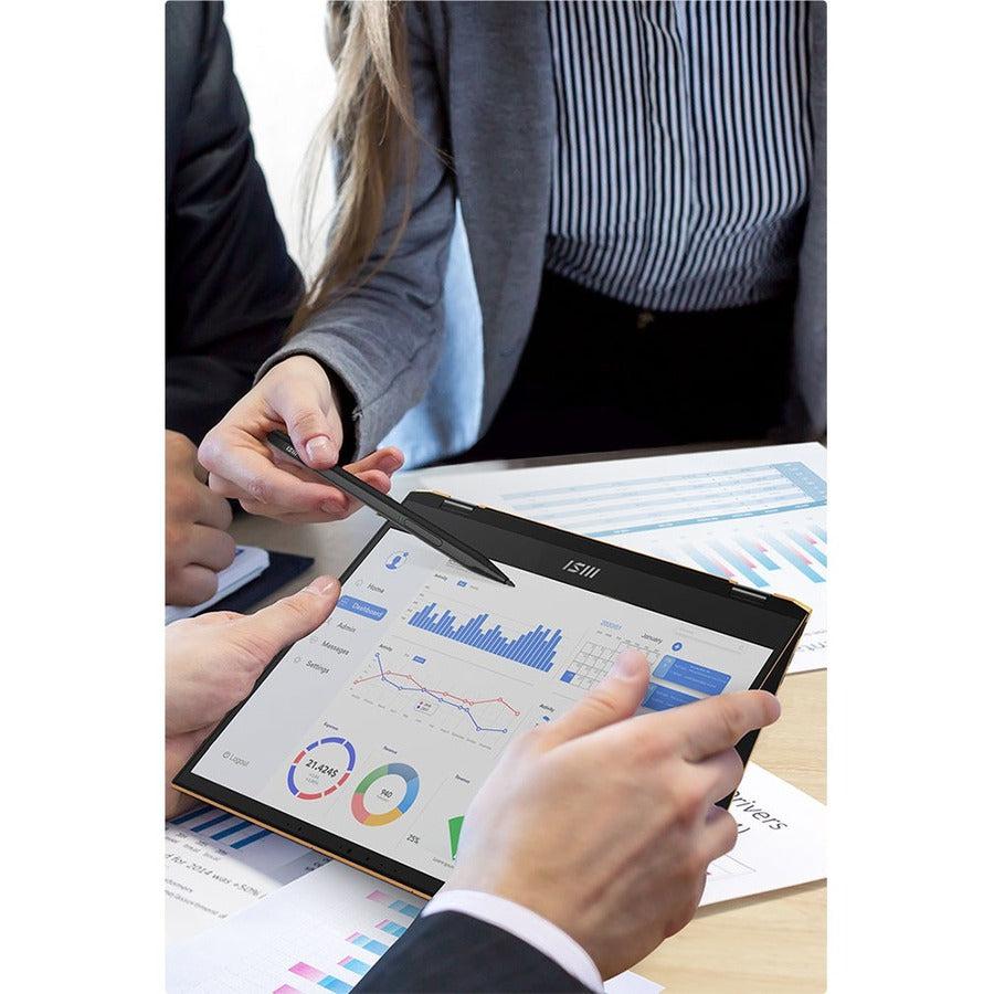 MSI Summit E13 Flip Evo Summit E13 Flip Evo A13MT-220US 13.4" Touchscreen Convertible 2 in 1 Notebook - Full HD Plus - 1920 x 1200 - Intel Core i7 13th Gen i7-1360P 2.20 GHz - Intel Evo Platform - 32 GB Total RAM - 1 TB SSD - Ink Black