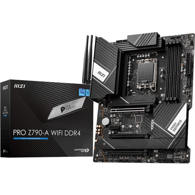 MSI Z790-A WIFI DDR4 Desktop Motherboard - Intel Z790 Chipset - Socket LGA-1700 - ATX PROZ790AWIFID4