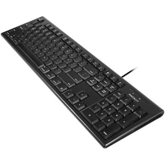 Macally Black 104 Key Full Size USB Keyboard for Mac QKEYB