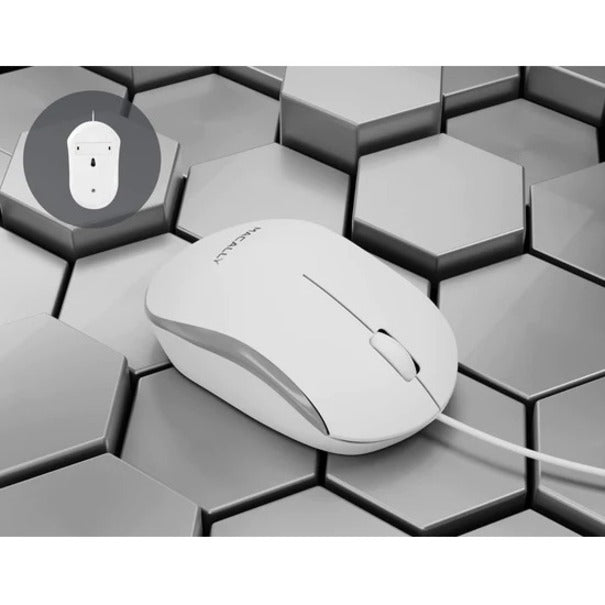 Macally Full Size USB Keyboard and Optical USB Mouse Combo For Mac QKEYCOMBO