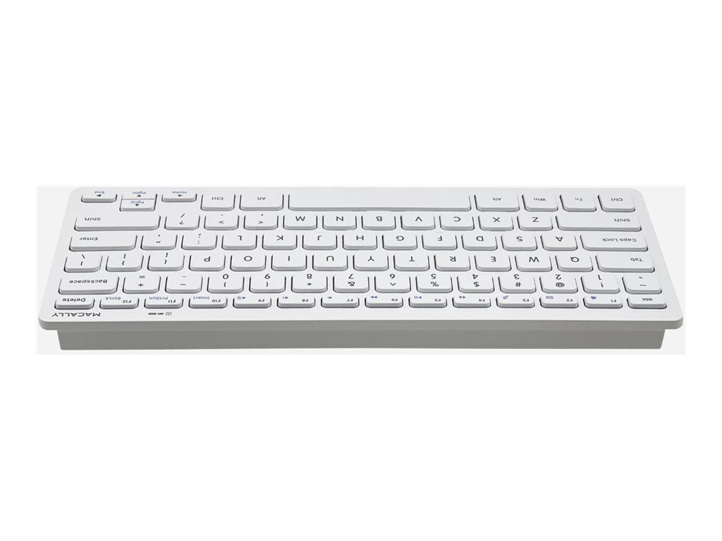 Macally RFCompactKey - Keyboard and mouse set - wireless - 2.4 GHz - QWERTY - US - white