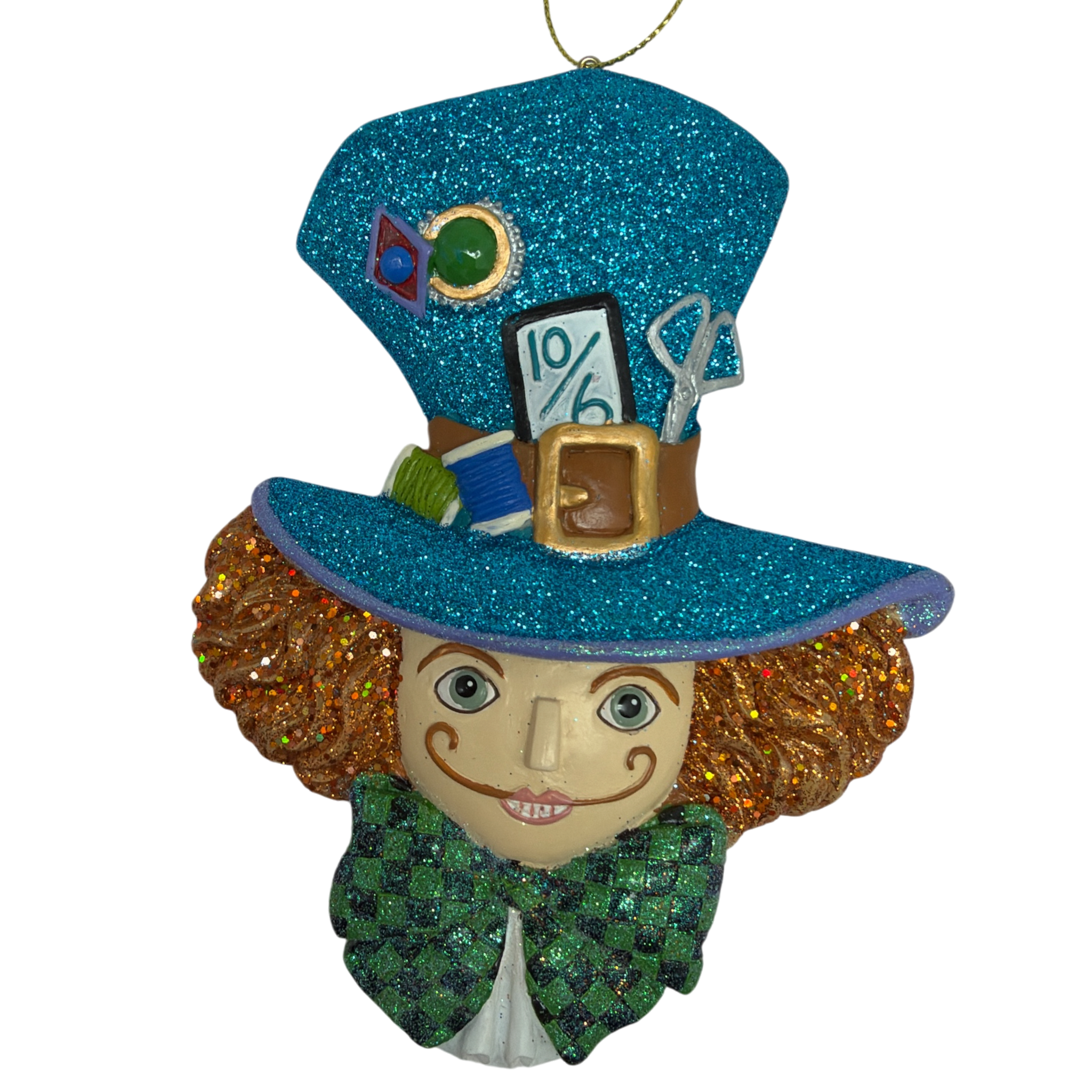 Mad Hatter - Alice in Wonderland Flat Back Character Head Ornament