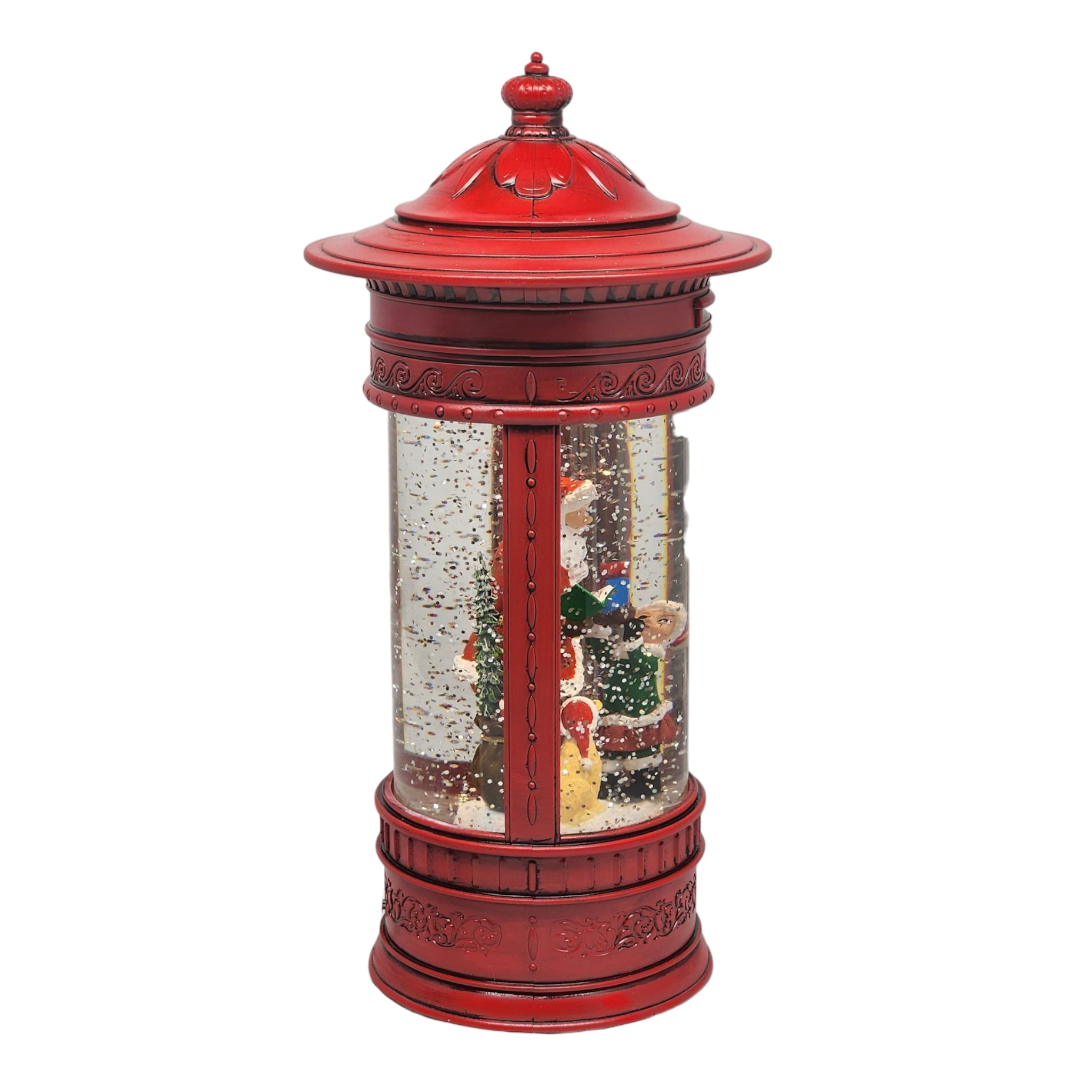 Magical Santa WaterGlobe Vintage Mailbox