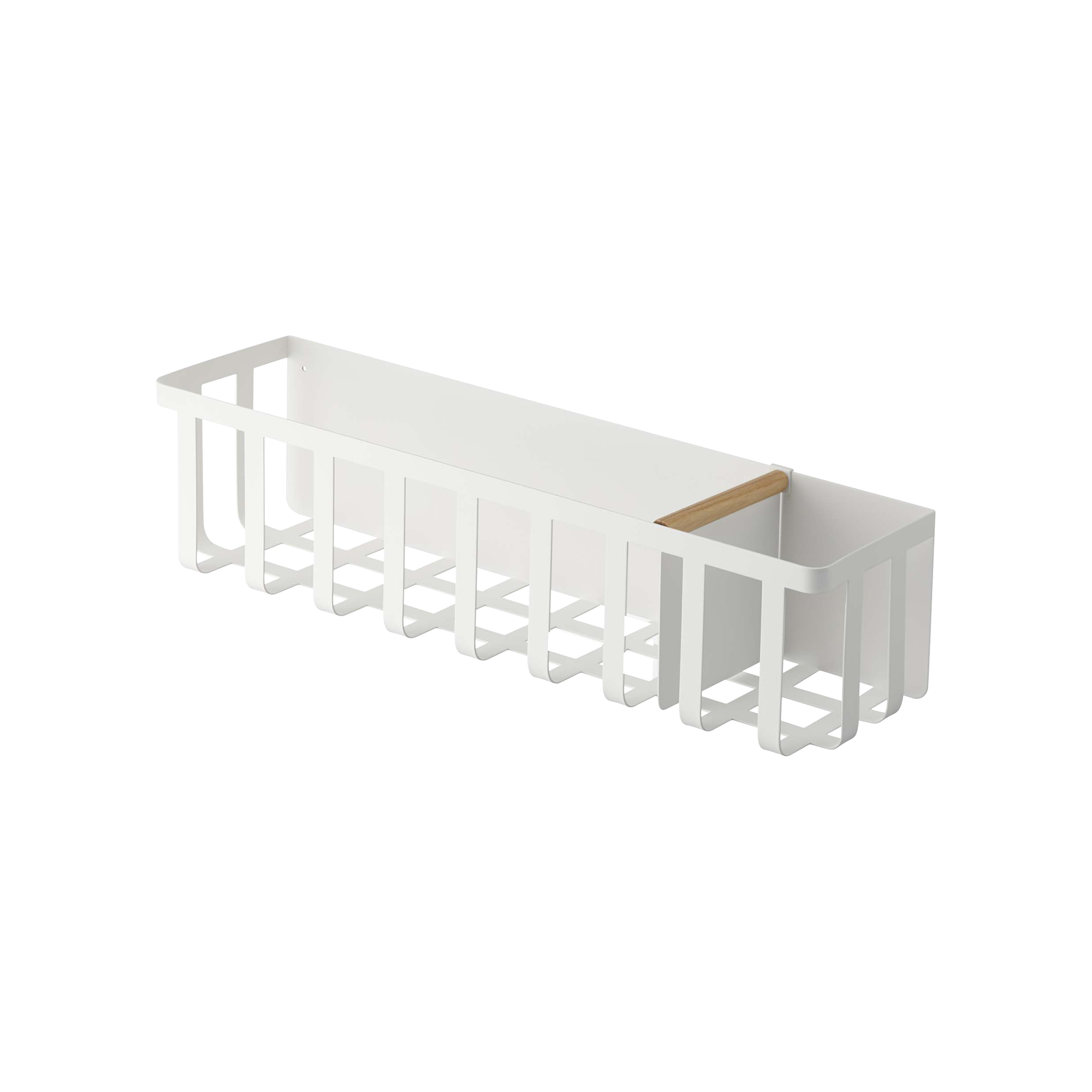 Magnetic Storage Basket - Steel + Wood