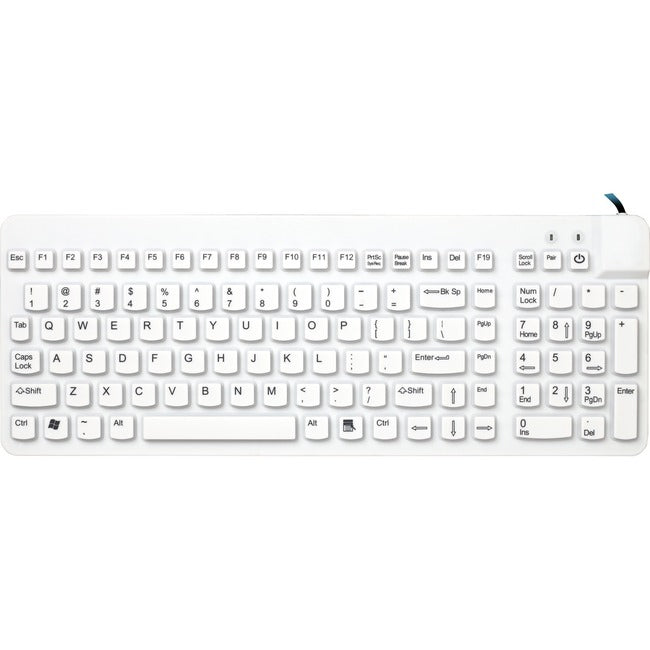 Man & Machine Low Profile Premium Waterproof Disinfectable Keyboard RCLP/W5