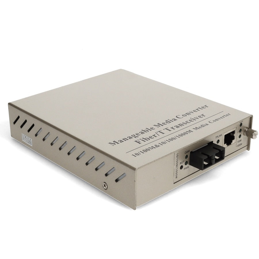 Managed Media Converter 1000Base-LX - Single Mode Fiber 1310nm | ADDON ADD-MGMC-LX-2SC