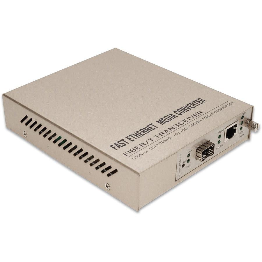 Managed Media Converter 10/100/1000Base-TX RJ-45 Open SFP Port | Tecisoft ADD-MGMC-SFP