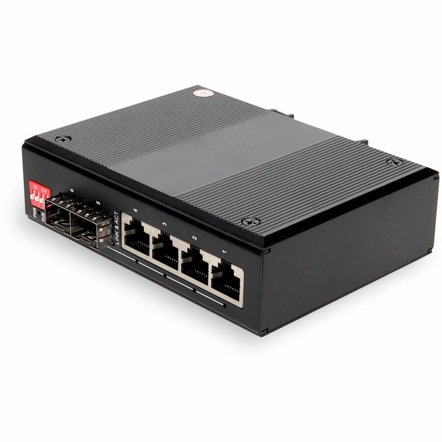 Managed Media Converter Industrial - 4 Port RJ-45 to SFP Ethernet | AddOn ADD-IMGMC-4RJ2SFP