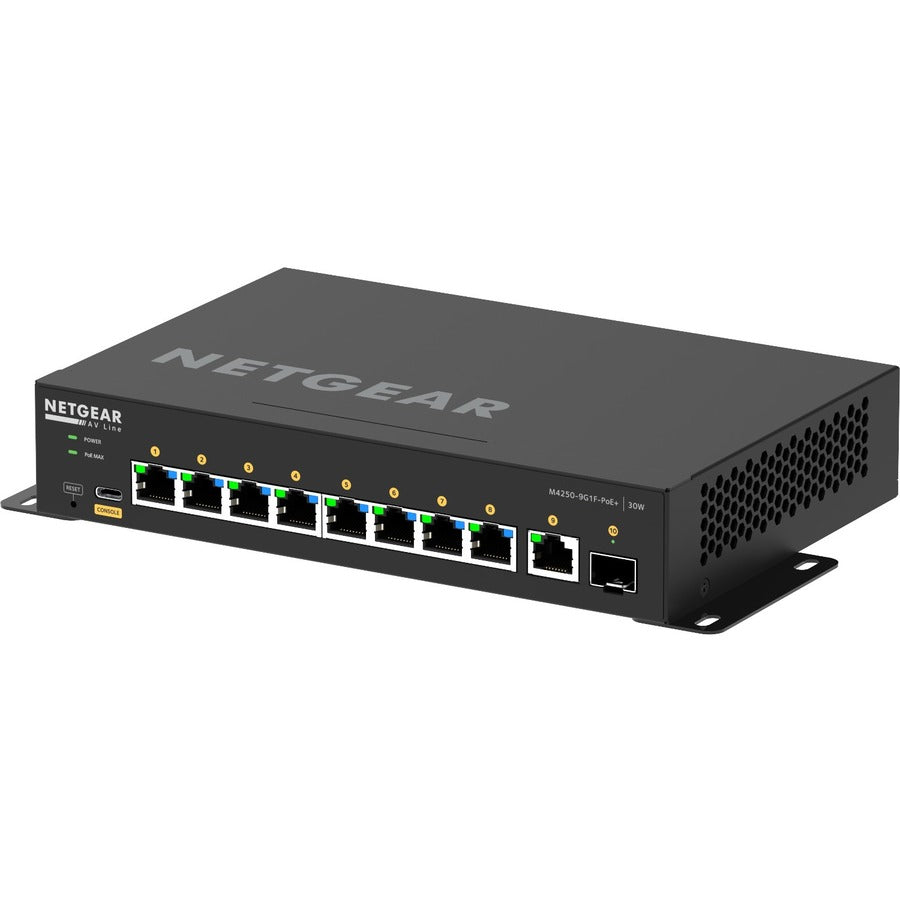 Managed PoE Switch - 8-Port AV Network Switch | Netgear GSM4210PD GSM4210PD-100NAS
