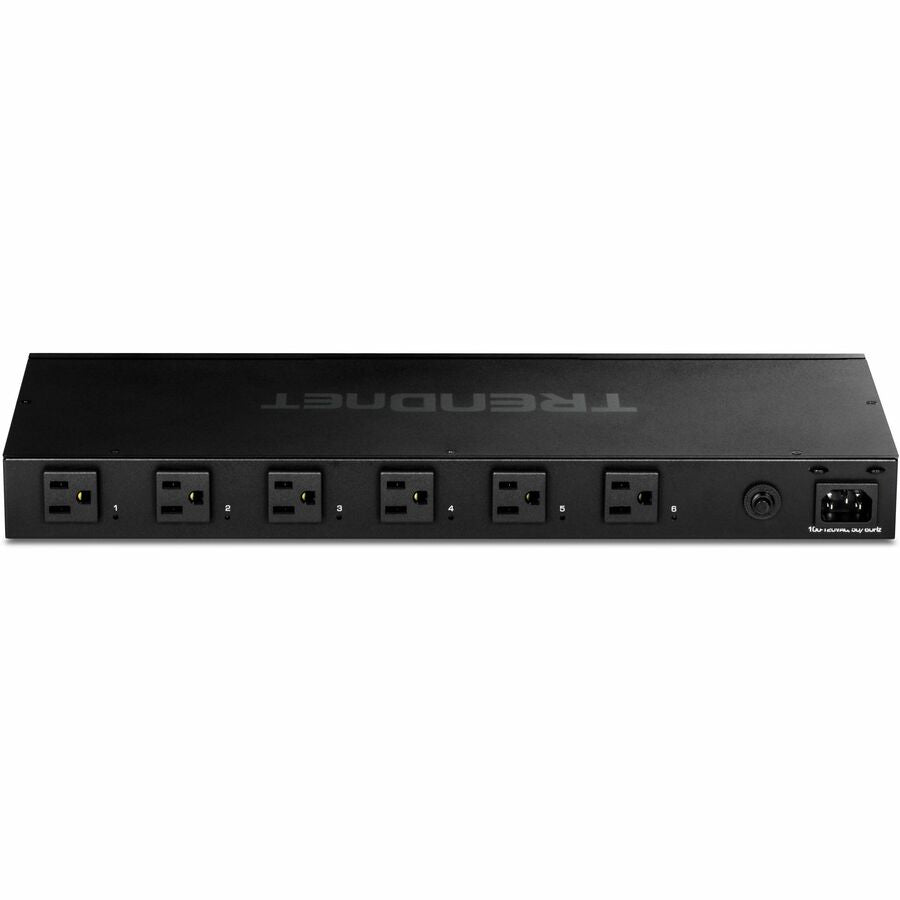 Managed Power Distribution Unit - TRENDnet TPI-06 1U Rack Smart PDU with Cloud Management
