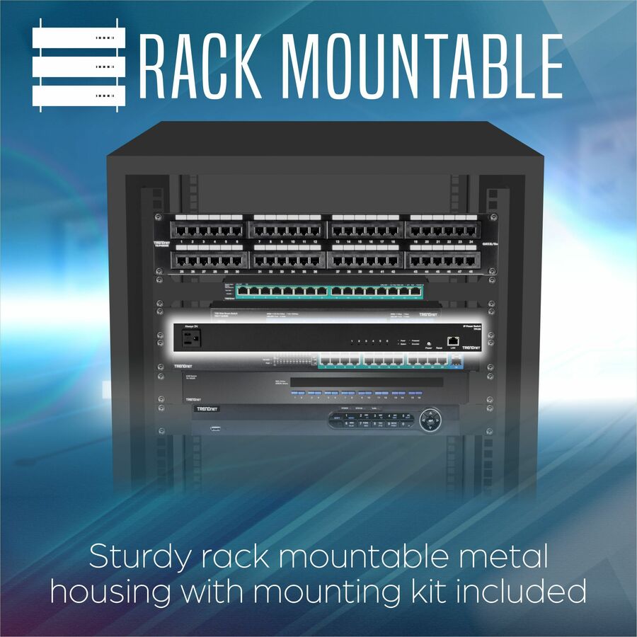 Managed Power Distribution Unit - TRENDnet TPI-06 1U Rack Smart PDU with Cloud Management