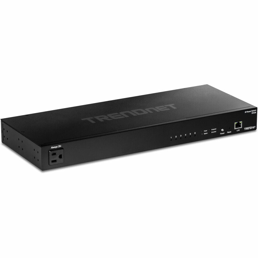 Managed Power Distribution Unit - TRENDnet TPI-06 1U Rack Smart PDU with Cloud Management