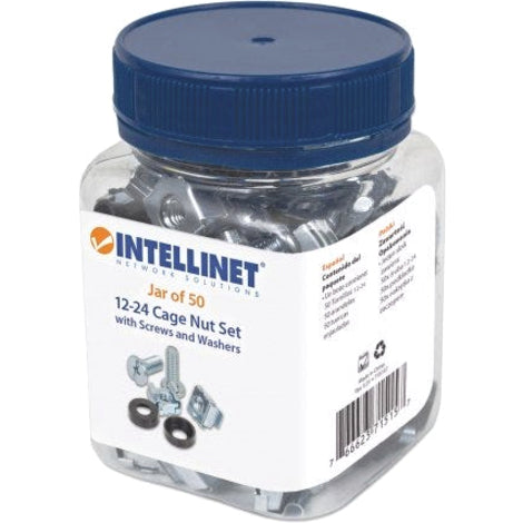 Manhattan 12-24 Cage Nut Set - Cage Nut, Screw, Washer - 12 - Phillips - 1 Jar