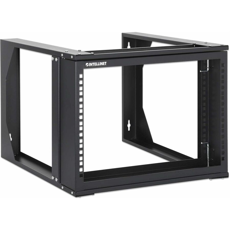 Manhattan 19" Wall Mount Open Frame Network Rack, 6U, Front-Hinged Swing Frame - For
