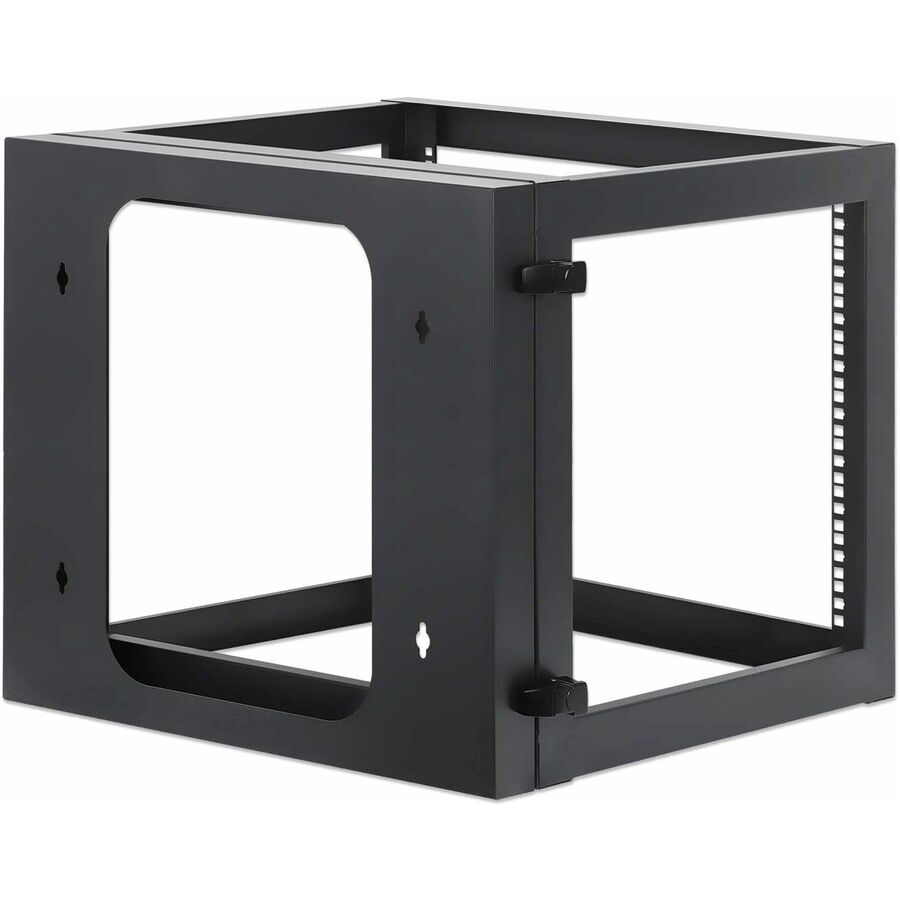 Manhattan 19" Wall Mount Open Frame Network Rack, 9U, Rear-hinged Swing Frame - For