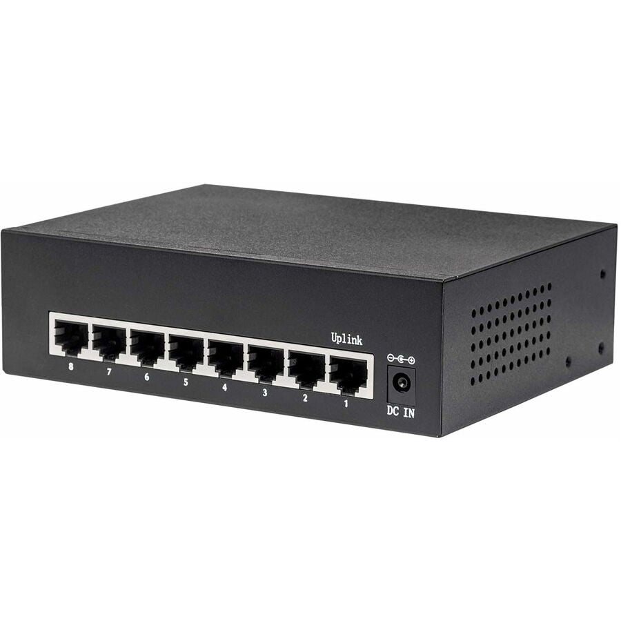 Manhattan 8-Port Gigabit Ethernet PoE+ Switch - 8 Ports - 2 Layer Supported - Twisted Pair