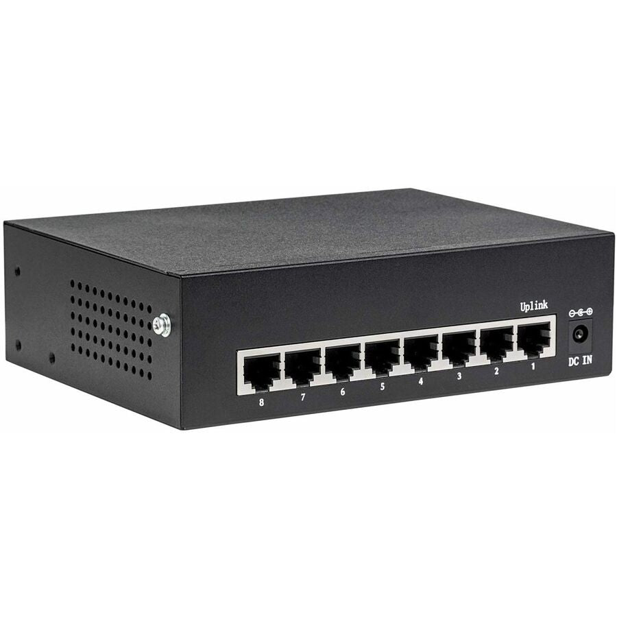 Manhattan 8-Port Gigabit Ethernet PoE+ Switch - 8 Ports - 2 Layer Supported - Twisted Pair