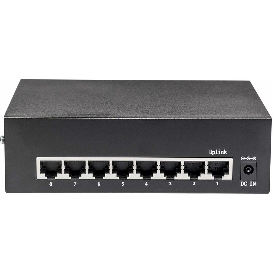 Manhattan 8-Port Gigabit Ethernet PoE+ Switch - 8 Ports - 2 Layer Supported - Twisted Pair