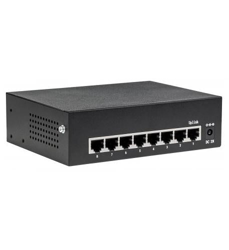 Manhattan 8-Port Gigabit Ethernet PoE+ Switch - 8 Ports - 2 Layer Supported - Twisted Pair