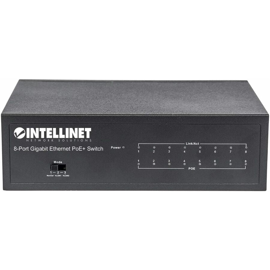 Manhattan 8-Port Gigabit Ethernet PoE+ Switch - 8 Ports - 2 Layer Supported - Twisted Pair