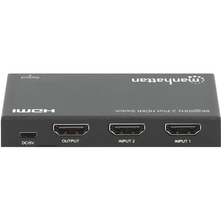 Manhattan 8K@60Hz 2-Port HDMI Switch - 7680 x 4320 - 8K - 1080p2 x 1 - Display - 1 x HDMI