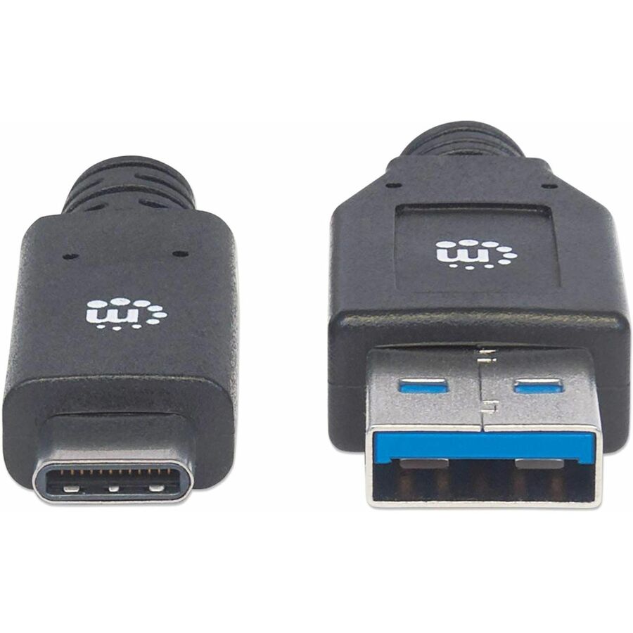 Manhattan USB-C to USB-A Cable, 3m, Male to Male, 5 Gbps (USB 3.2 Gen1 aka USB 3.0), 3A