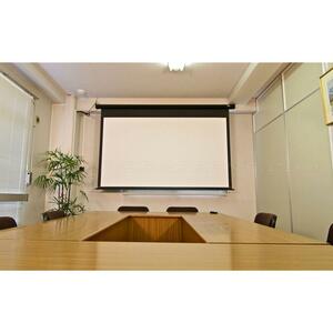 Manual Pull-Down Projector Screen 135" 16:9 - MaxWhite 2 Fabric | Elite Screens M135XWH2