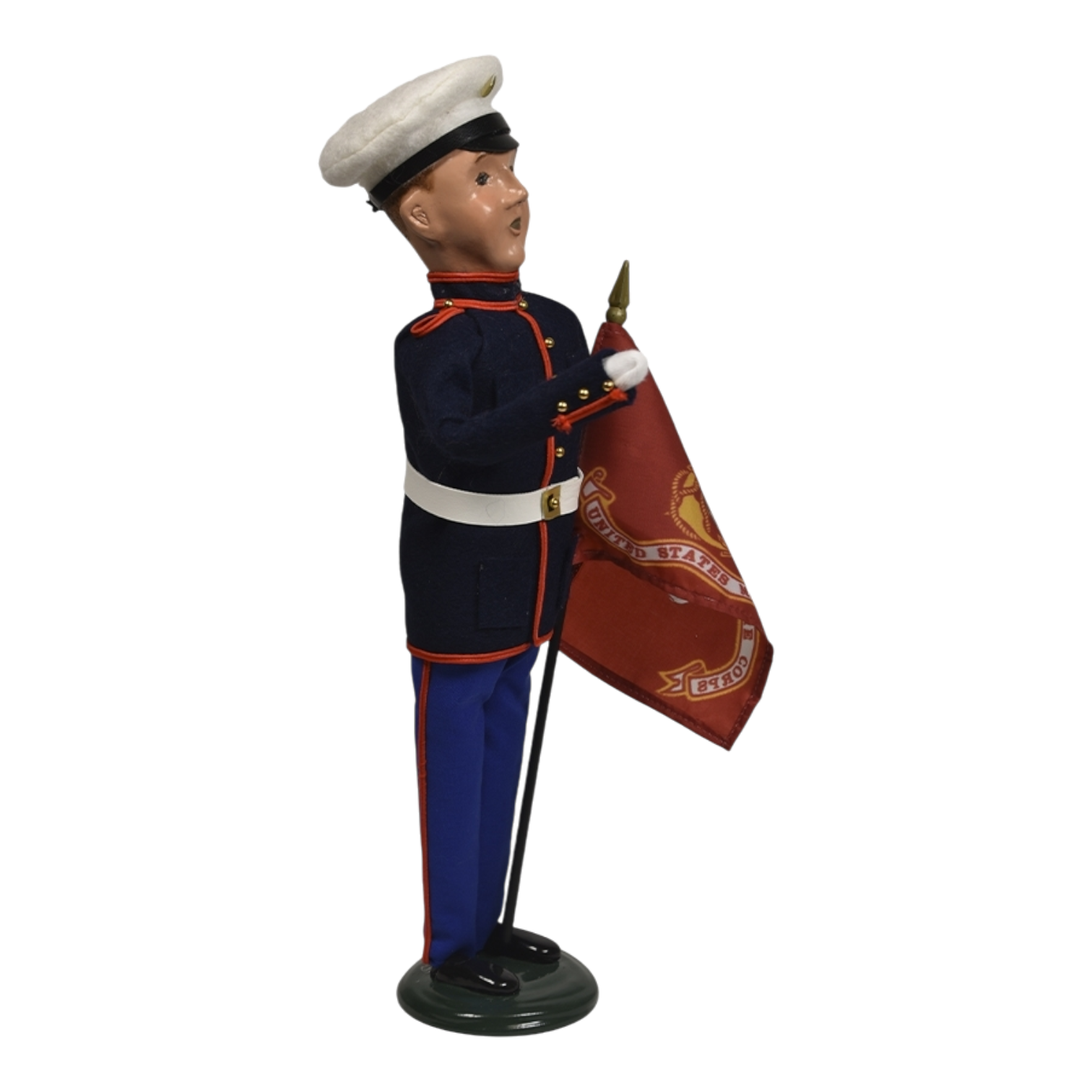 Marine Man with Flag - Caroler