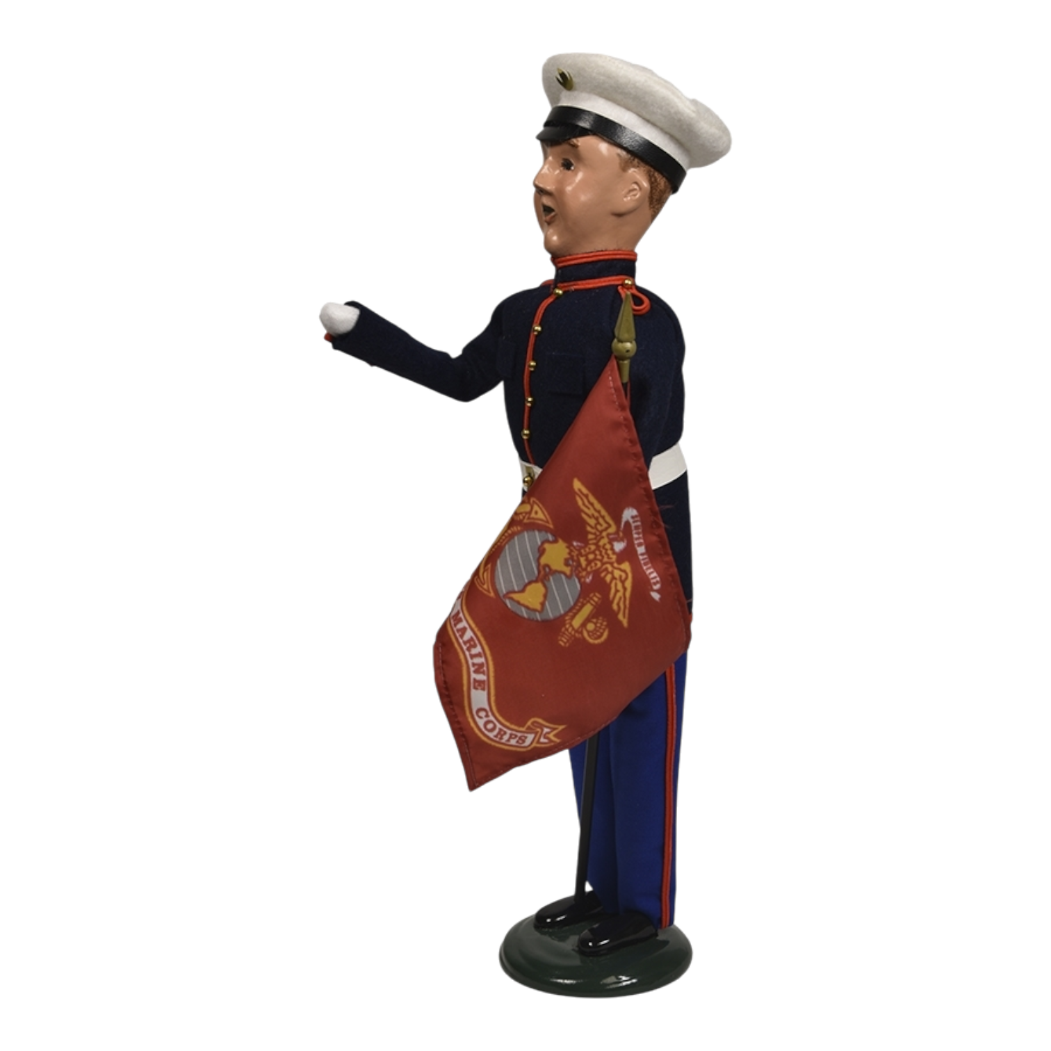 Marine Man with Flag - Caroler