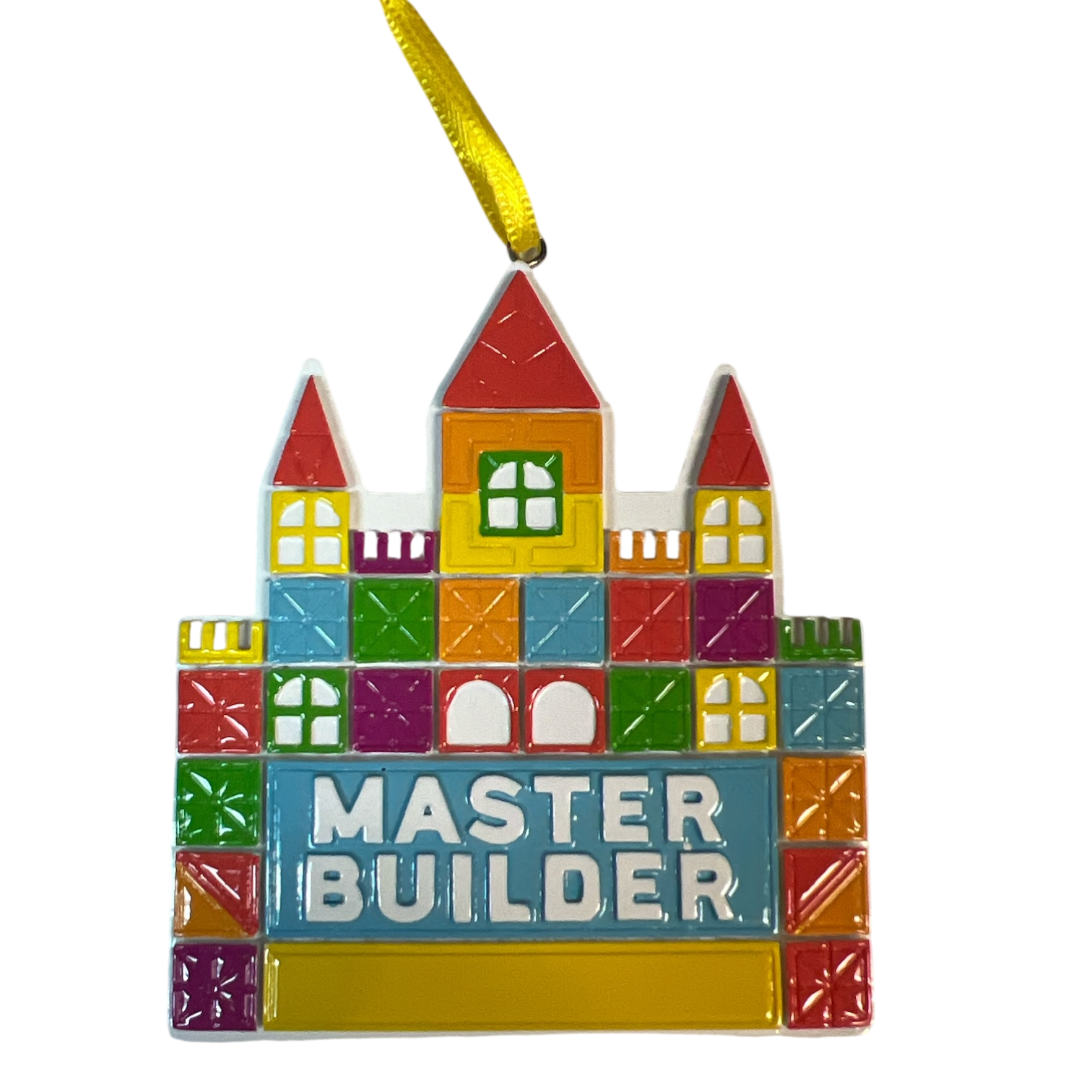 Master Builder Tile Castle Ornament