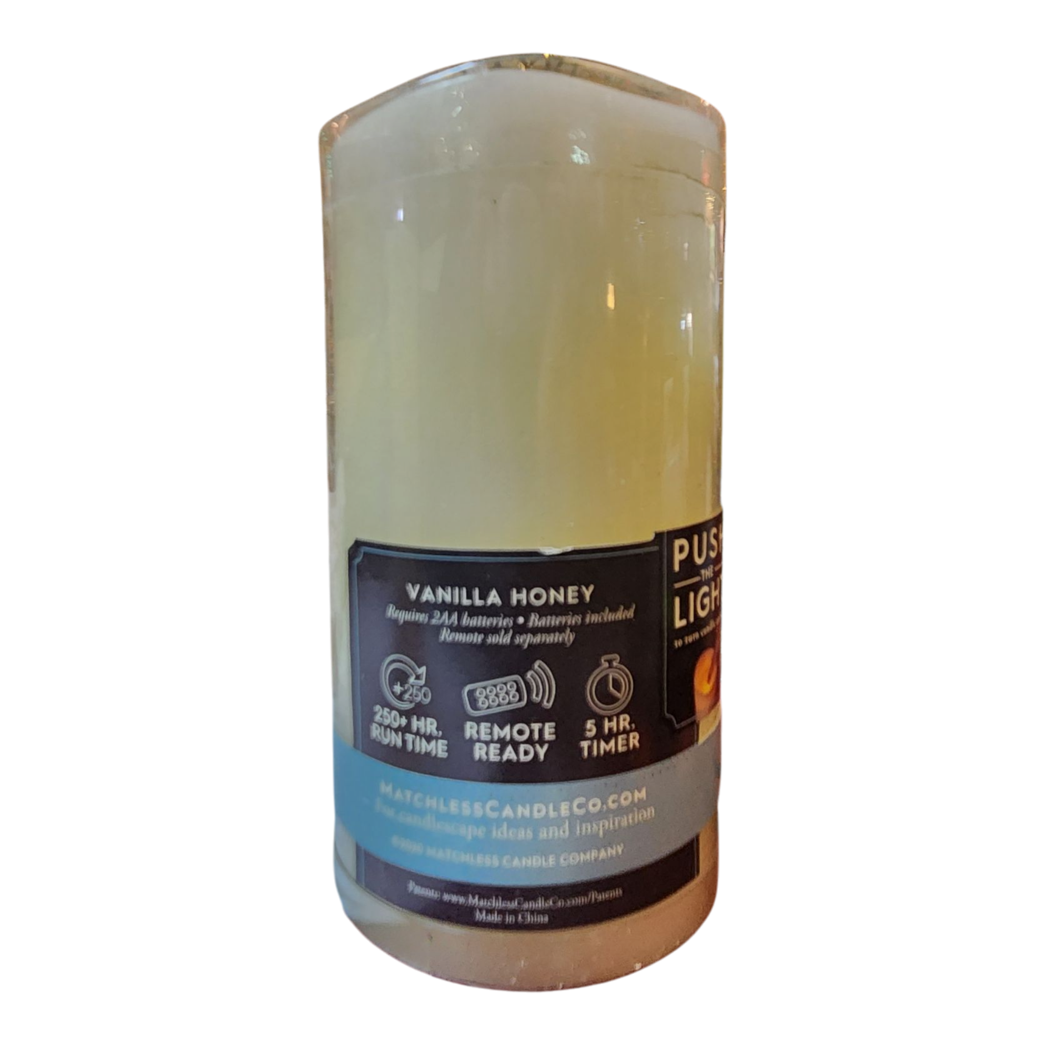 Matchless Vanilla Honey LED Pillar Candle