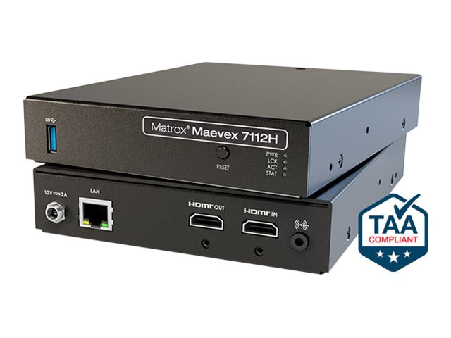 Matrox Maevex 7112H - Streaming video/audio encoder MVX-E7112H-1