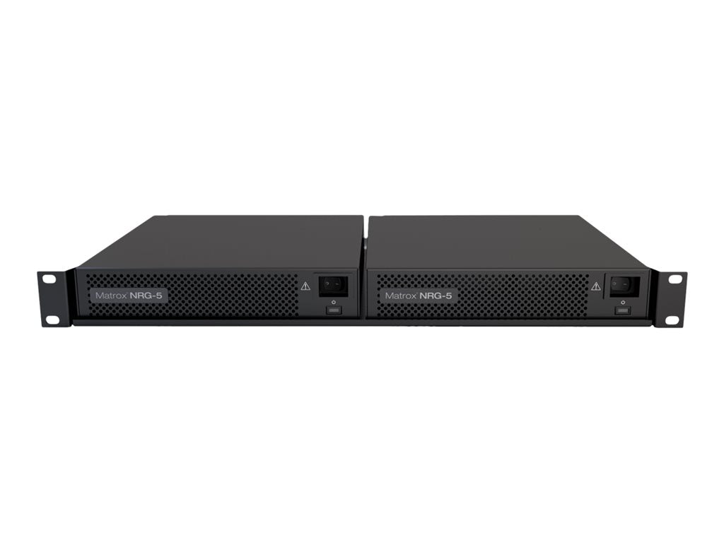 Matrox NRG Redundant Power Supply Unit - Power enclosure (rack-mountable) - AC 100-240 V - Ethernet 10/100 - 1U NRG-5-2DB