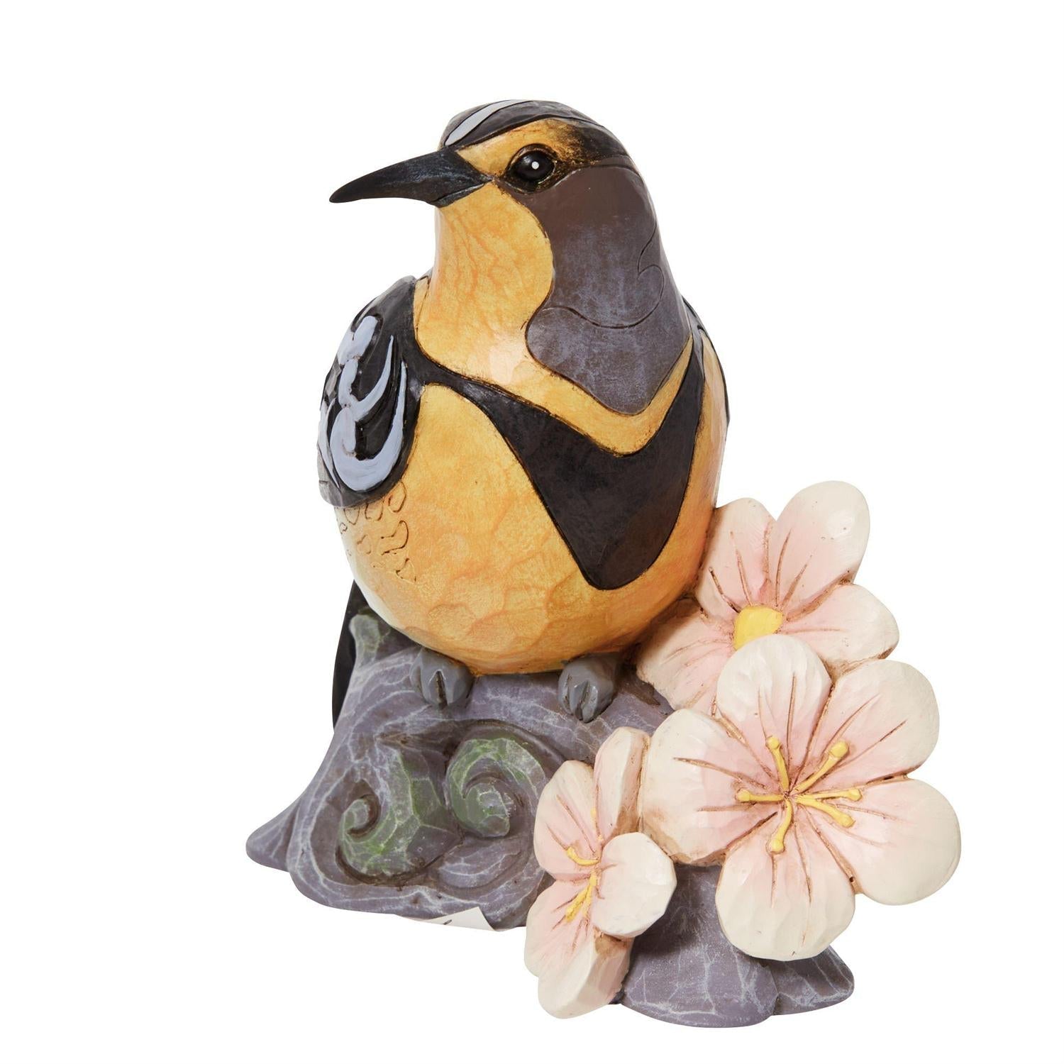 Meadowlark with Flowers Figurine